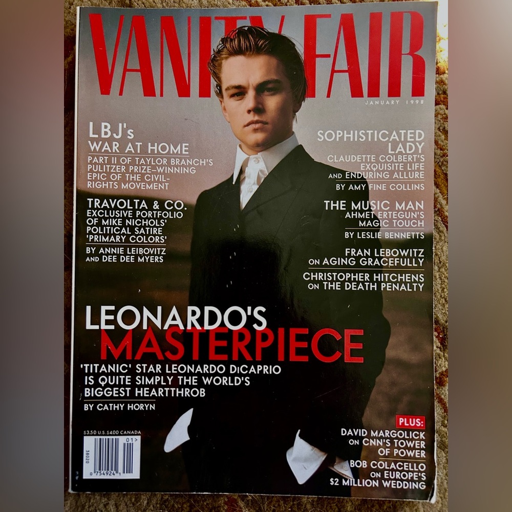 Vanity Fair OCTOBER 1998 Magazine with Leonardo DiCaprio TITANIC Cover